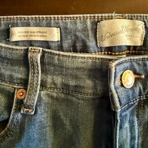 Universal Thread High Rise Straight Slim Jeans